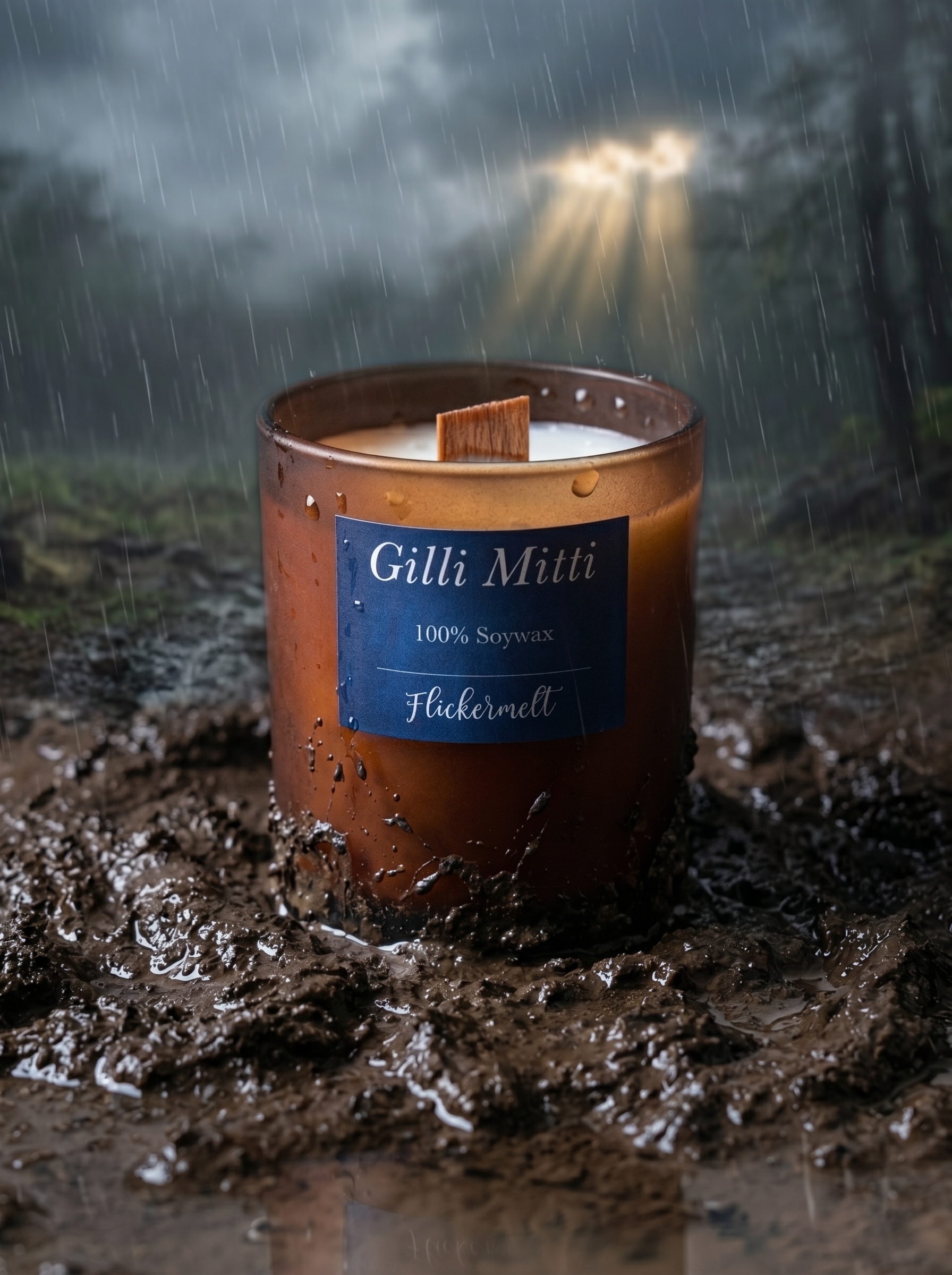 Gilli Mitti scented candle by Flickermelt