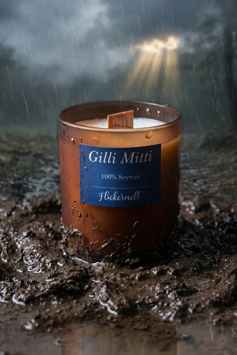 Gilli Mitti scented candle by Flickermelt