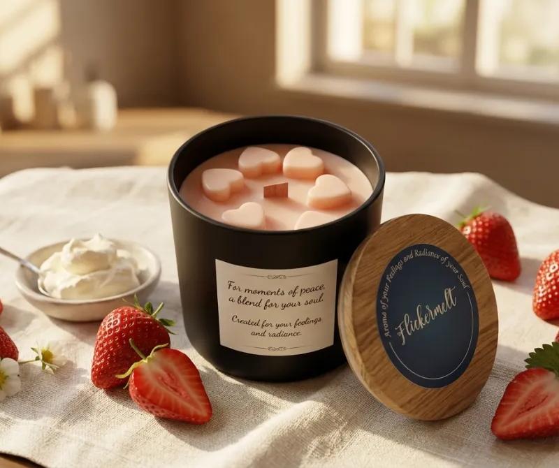 F.R.I.E.N.D.S — For all the Phoebes, Strawberry scented candle by Flickermelt