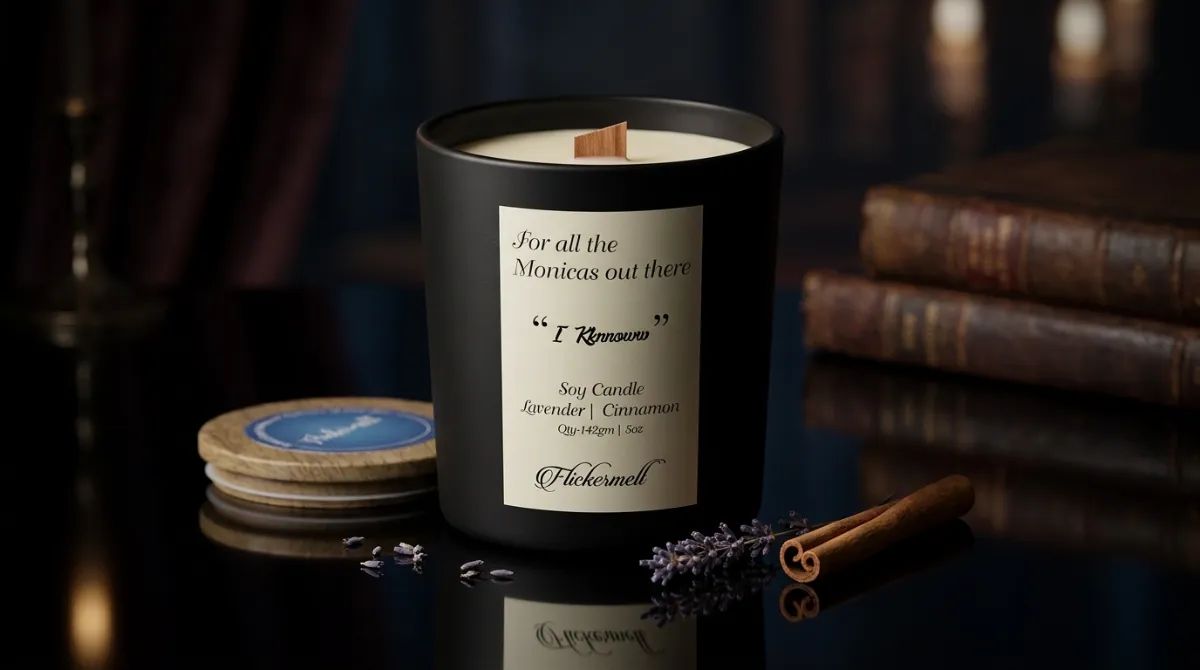 F.R.I.E.N.D.S — For all the Monicas, Lavender scented candle by Flickermelt
